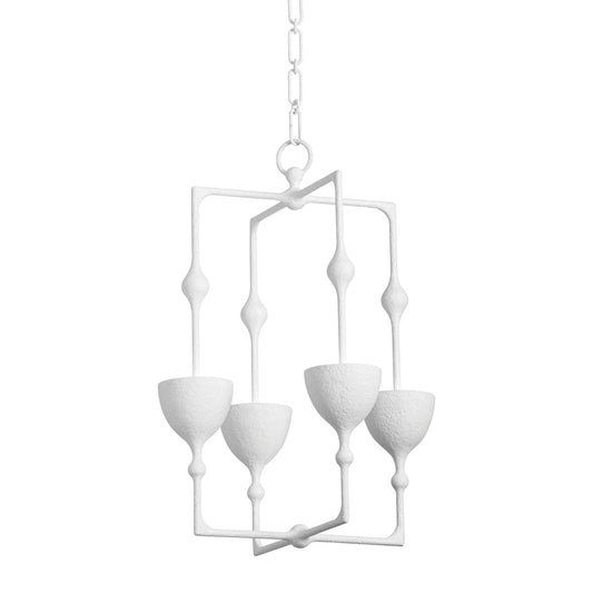Antalya Small LED Lantern - Gesso White by Corbett Lighting
