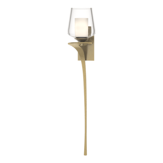 Antasia Double Glass 1-Light Sconce - Modern Brass - Left-Facing by Hubbardton Forge
