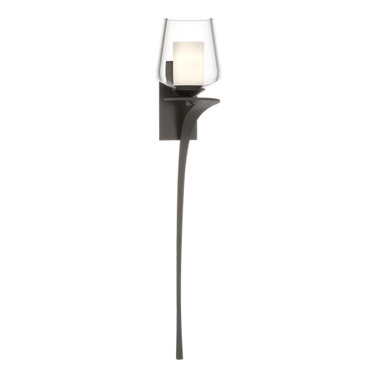 Antasia Double Glass 1-Light Sconce - Oil Rubbed Bronze - Right-Facing by Hubbardton Forge