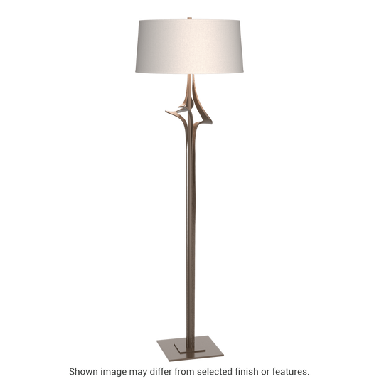 Antasia Floor Lamp - Bronze - Flax Shade by Hubbardton Forge