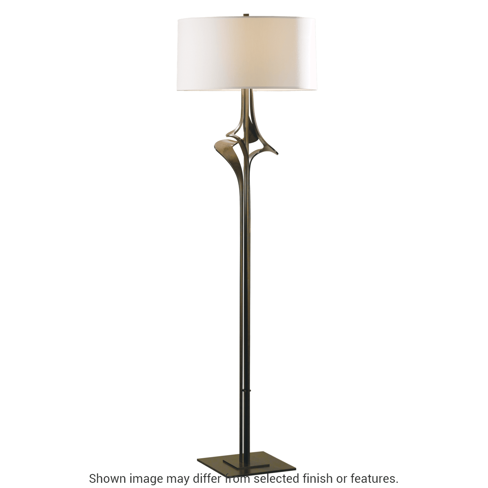 Antasia Floor Lamp - Bronze - Natural Anna Shade by Hubbardton Forge