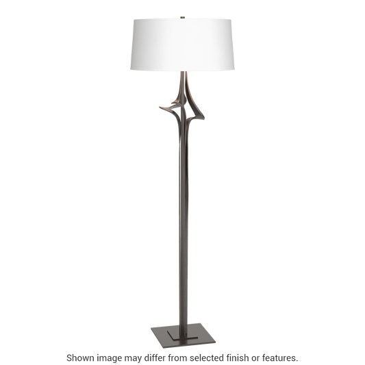 Antasia Floor Lamp - Oil Rubbed Bronze - Natural Anna Shade by Hubbardton Forge