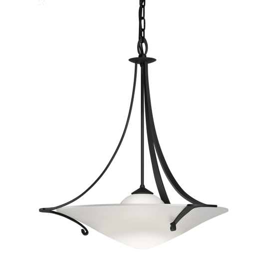 Antasia Pendant - Black - Opal Glass by Hubbardton Forge