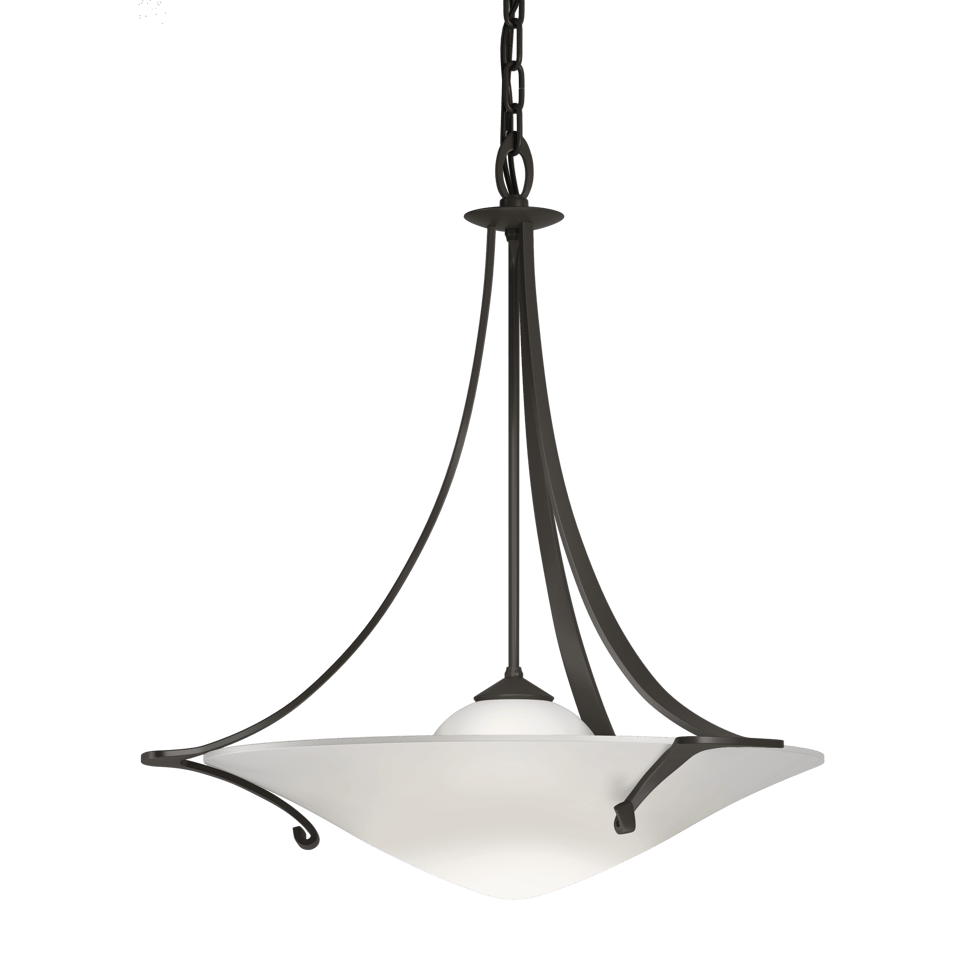 Antasia Pendant - Dark Smoke - Opal Glass by Hubbardton Forge