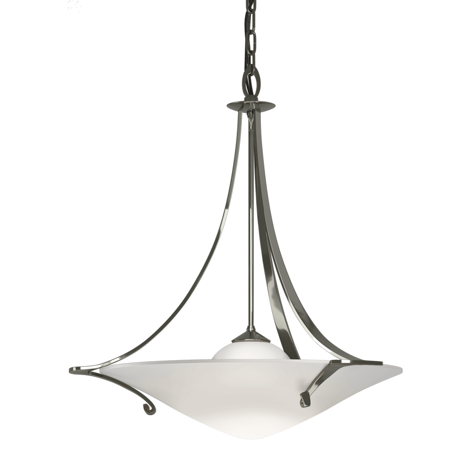 Antasia Pendant - Sterling - Opal Glass by Hubbardton Forge