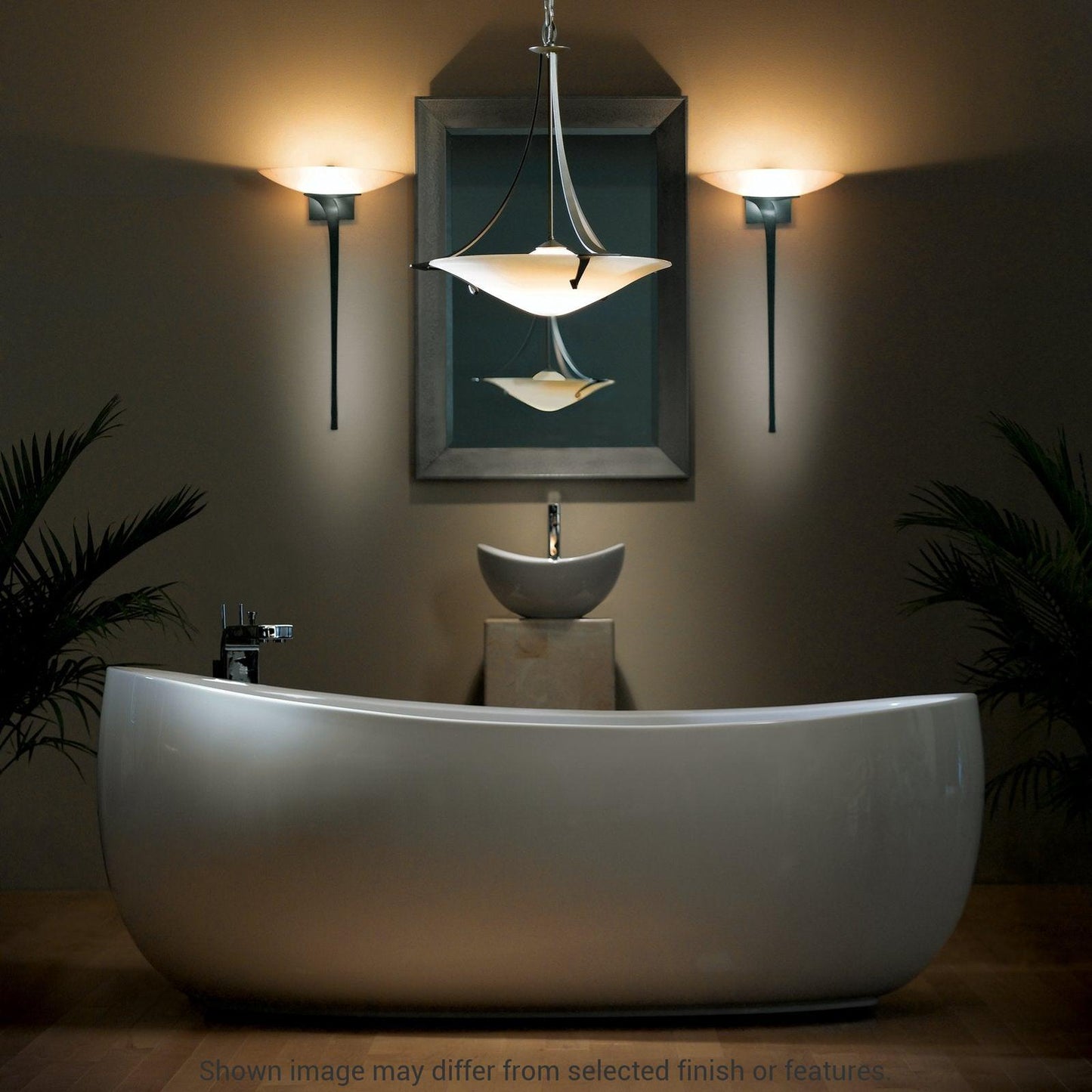 Antasia Pendant - White - Sand Glass by Hubbardton Forge