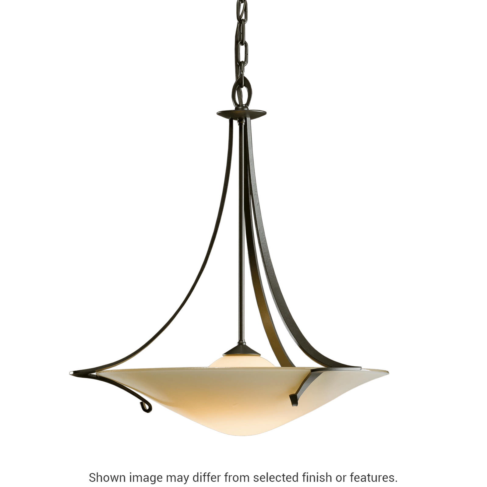 Antasia Pendant - White - Sand Glass by Hubbardton Forge