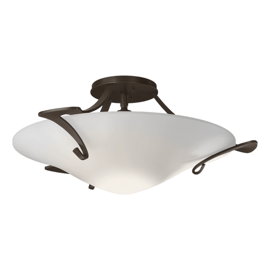 Antasia Semi-Flush - Bronze - Opal Glass by Hubbardton Forge