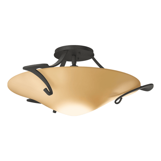 Antasia Semi-Flush - Natural Iron - Sand Glass by Hubbardton Forge