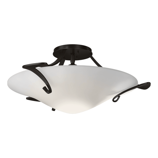 Antasia Semi-Flush - Oil Rubbed Bronze - Opal Glass by Hubbardton Forge