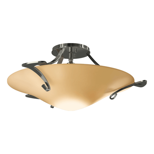Antasia Semi-Flush - Sterling - Sand Glass by Hubbardton Forge