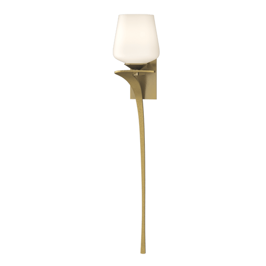 Antasia Single Glass 1-Light Sconce - Modern Brass - Left-Facing by Hubbardton Forge