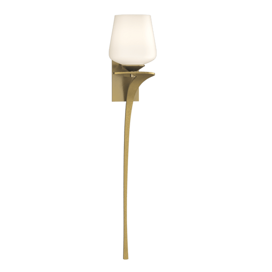 Antasia Single Glass 1-Light Sconce - Modern Brass - Right-Facing by Hubbardton Forge