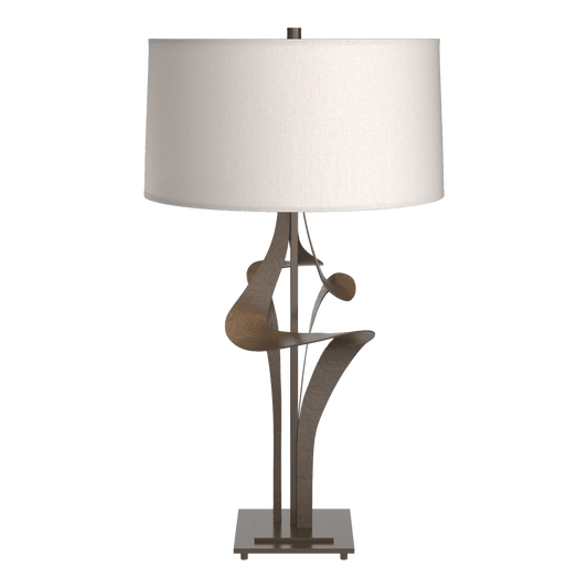 Antasia Table Lamp - Bronze - Flax Shade by Hubbardton Forge