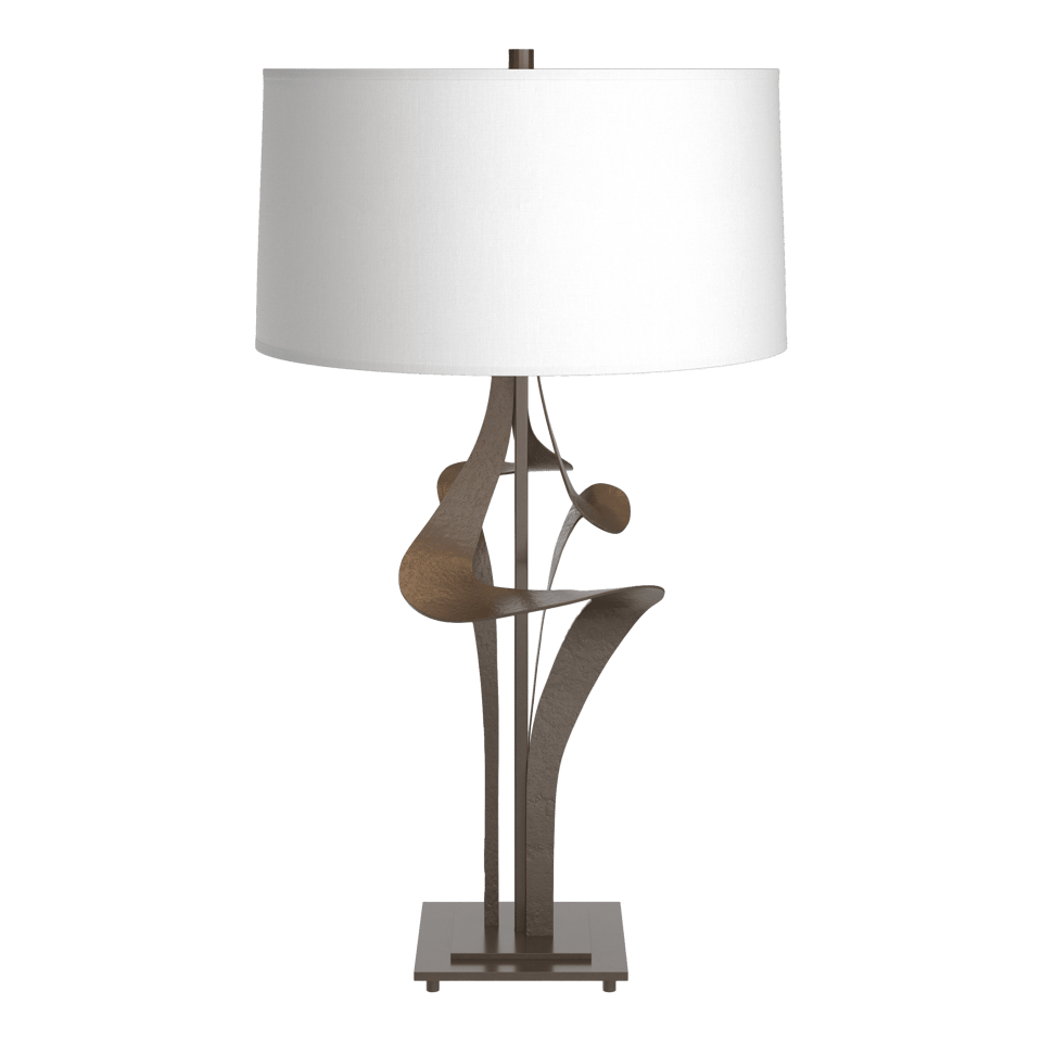 Antasia Table Lamp - Bronze - Natural Anna Shade by Hubbardton Forge