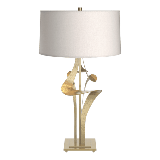 Antasia Table Lamp - Modern Brass - Flax Shade by Hubbardton Forge