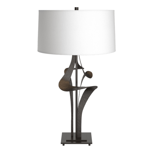 Antasia Table Lamp - Oil Rubbed Bronze - Natural Anna Shade by Hubbardton Forge