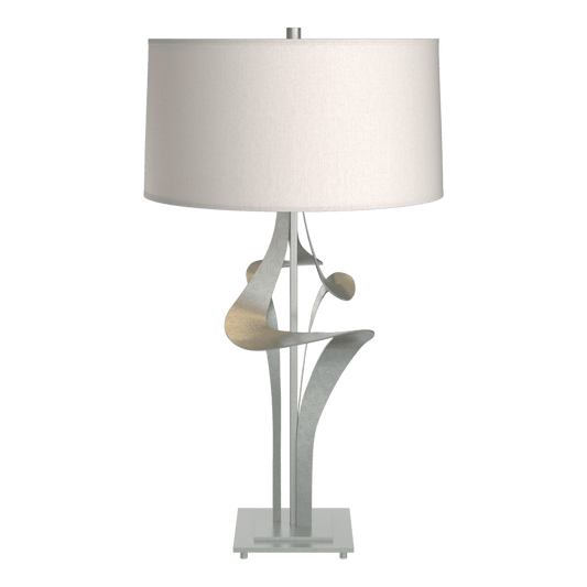 Antasia Table Lamp - Vintage Platinum - Flax Shade by Hubbardton Forge