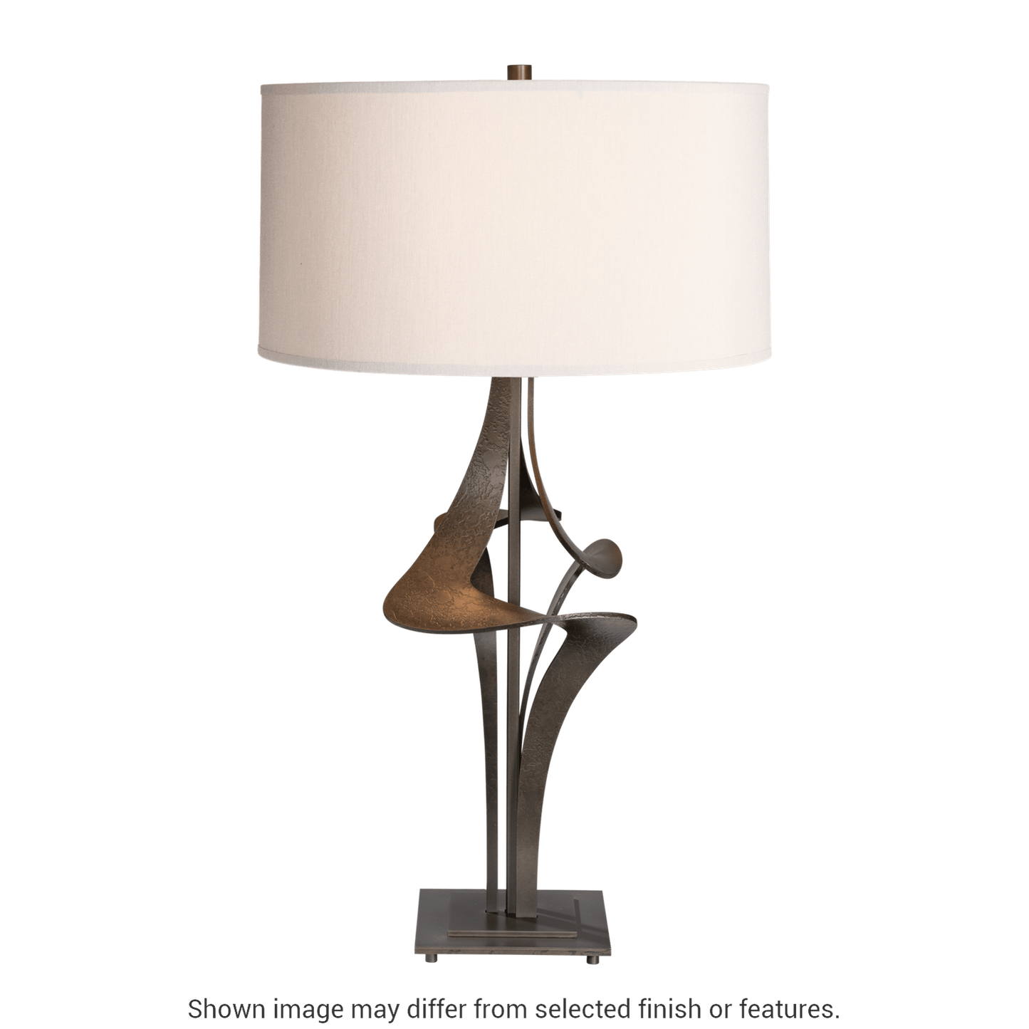 Antasia Table Lamp - White - Natural Anna Shade by Hubbardton Forge