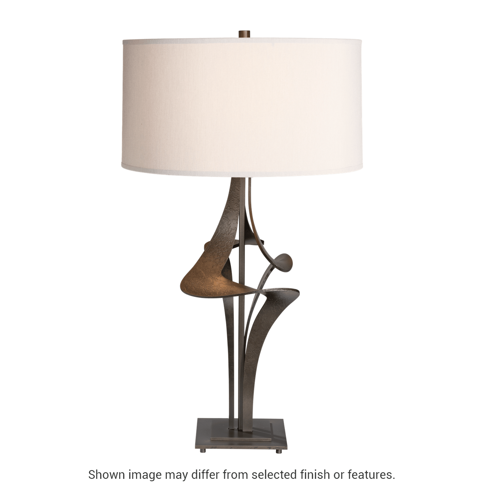 Antasia Table Lamp - White - Natural Anna Shade by Hubbardton Forge