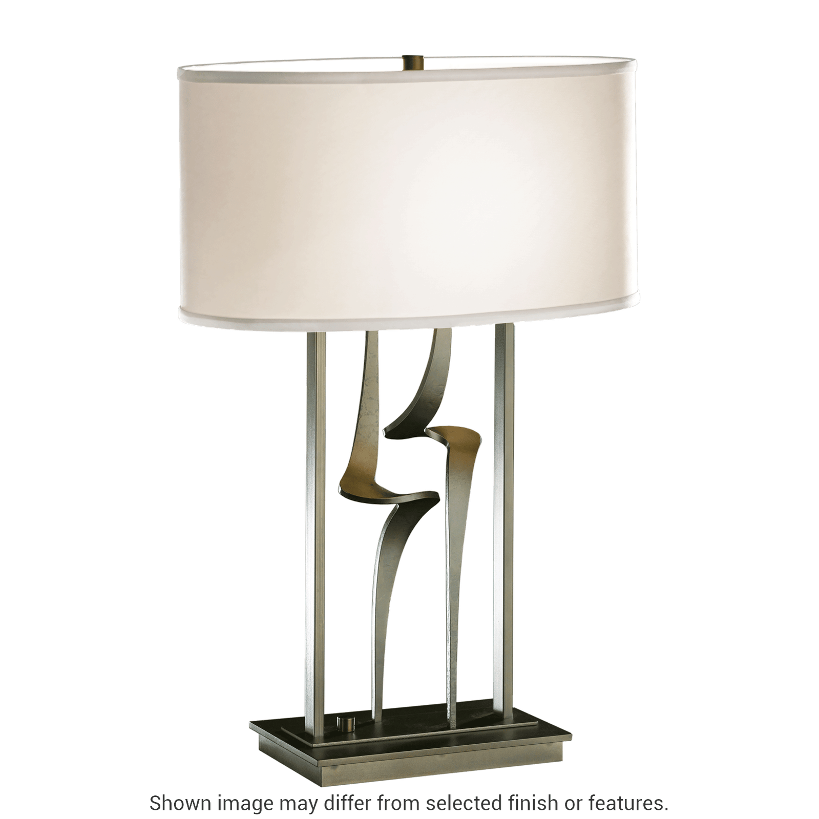 Antasia Table Lamp - White - Natural Anna Shade by Hubbardton Forge