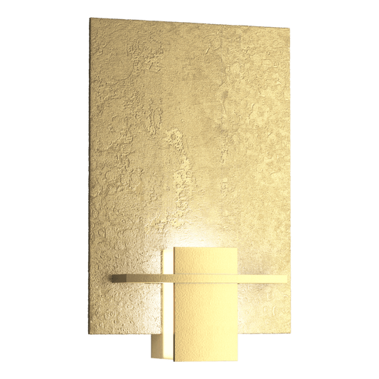 Aperture Sconce - Modern Brass - White Art Glass by Hubbardton Forge