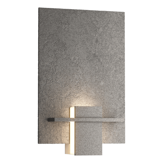 Aperture Sconce - Natural Iron - White Art Glass by Hubbardton Forge
