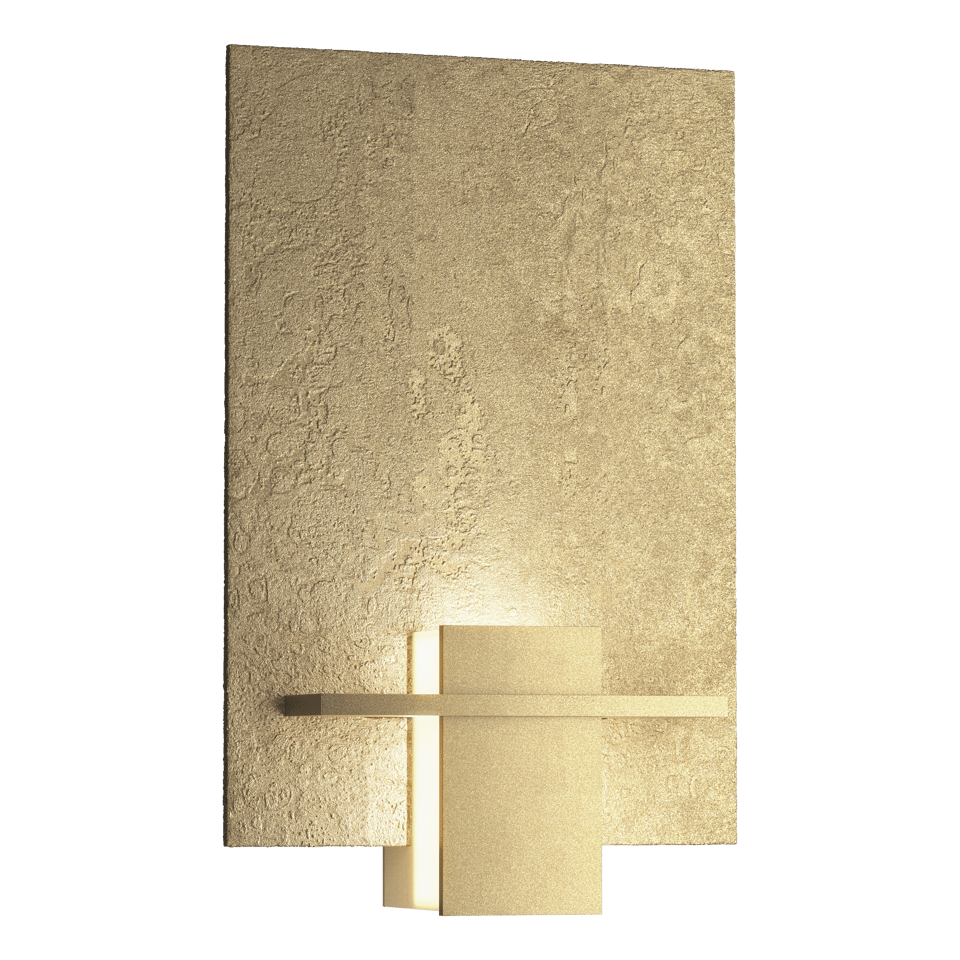 Aperture Sconce - Soft Gold - White Art Glass by Hubbardton Forge