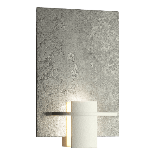 Aperture Sconce - Sterling - White Art Glass by Hubbardton Forge