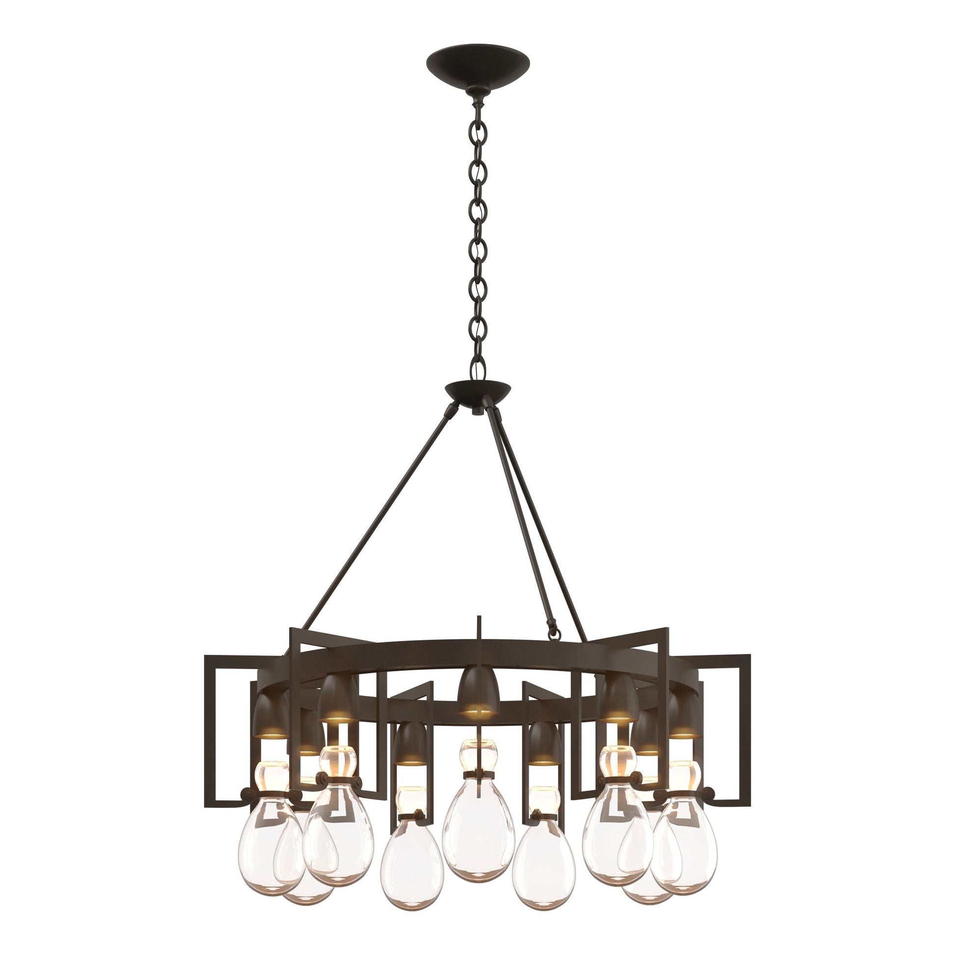Apothecary Circular Chandelier - Dark Smoke by Hubbardton Forge