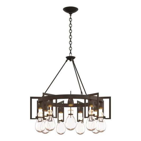 Apothecary Circular Chandelier - Dark Smoke by Hubbardton Forge