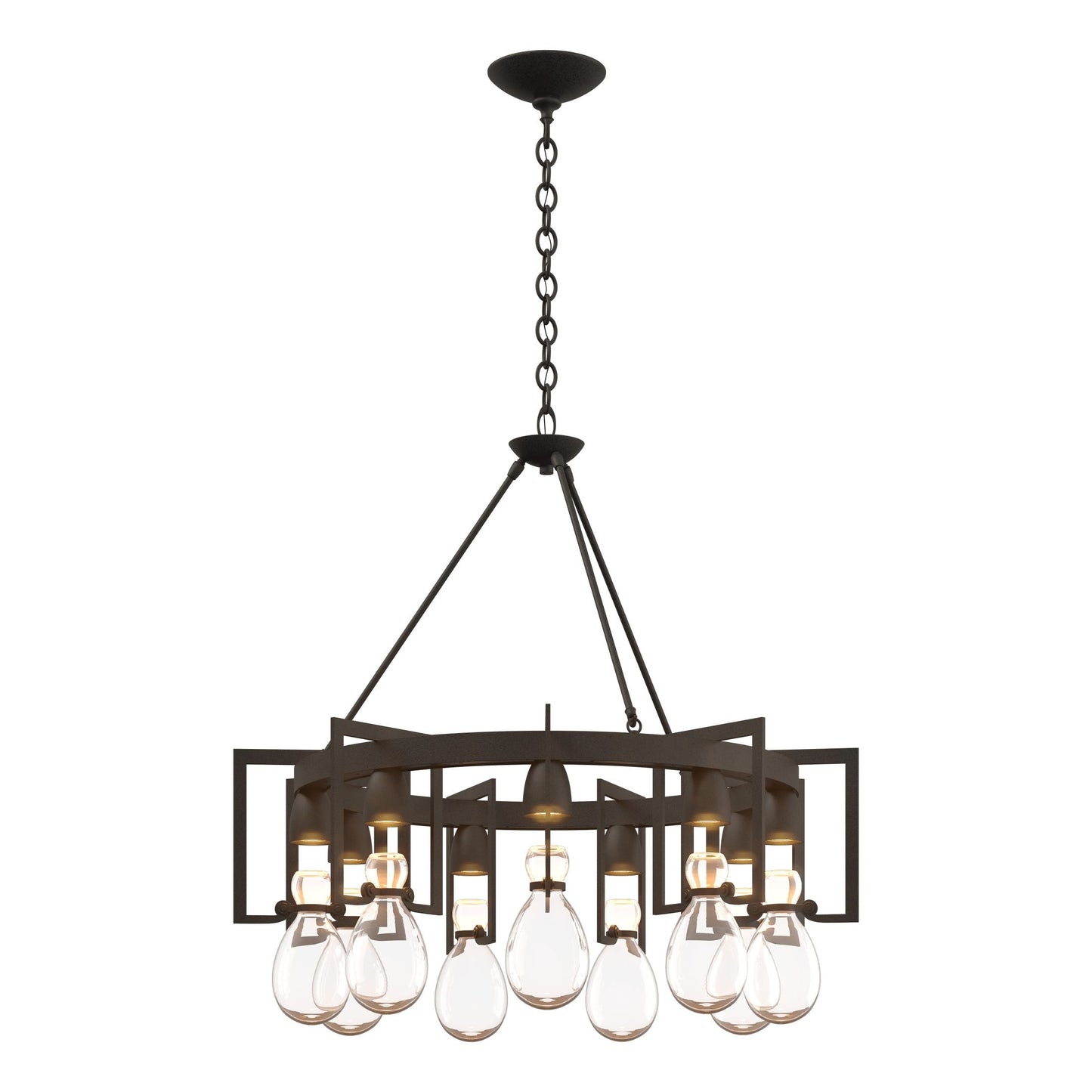 Apothecary Circular Chandelier - Natural Iron by Hubbardton Forge