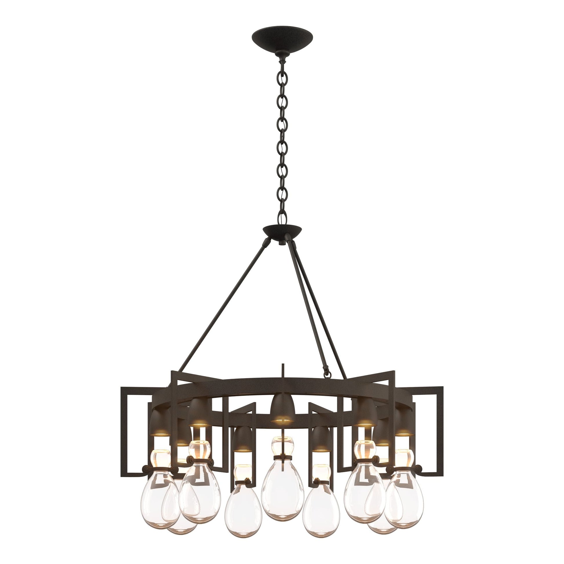 Apothecary Circular Chandelier - Natural Iron by Hubbardton Forge