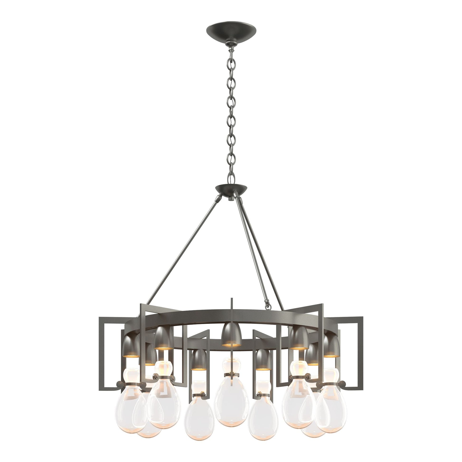 Apothecary Circular Chandelier - Vintage Platinum by Hubbardton Forge