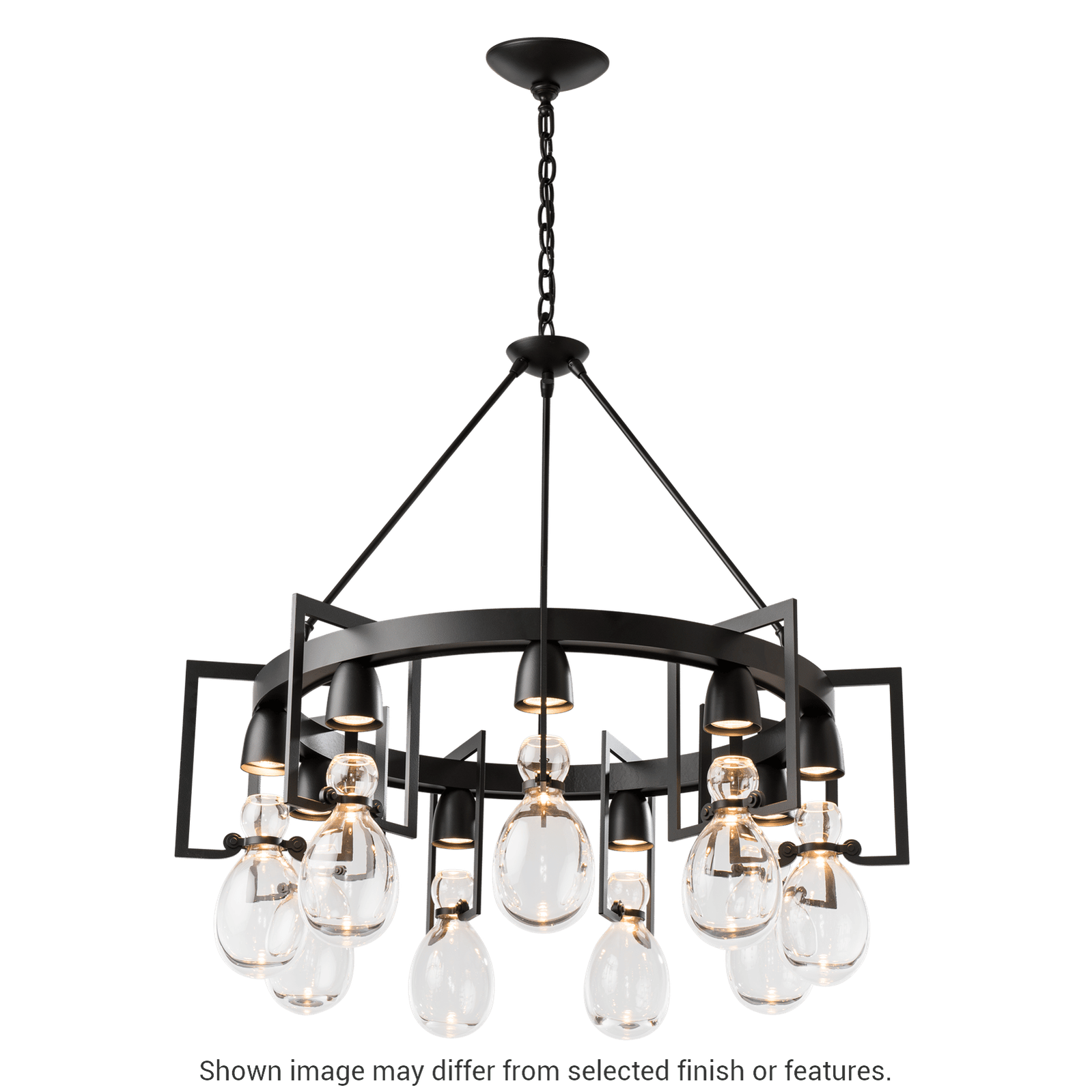 Apothecary Circular Chandelier - White by Hubbardton Forge