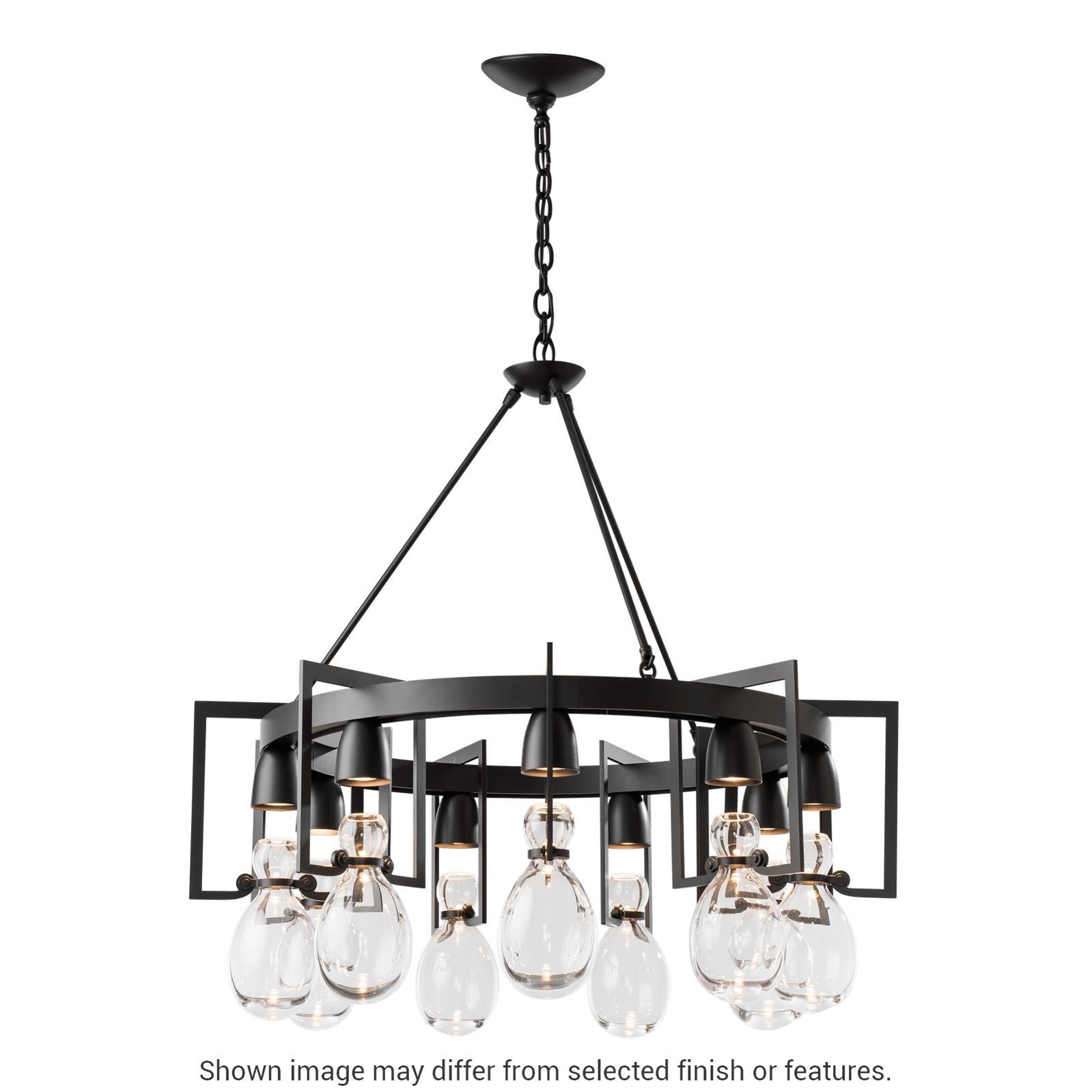 Apothecary Circular Chandelier - White by Hubbardton Forge