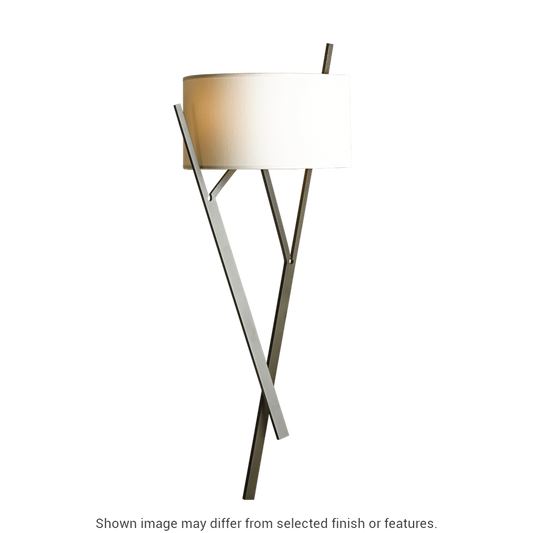 Arbo Sconce - White - Natural Anna Shade by Hubbardton Forge