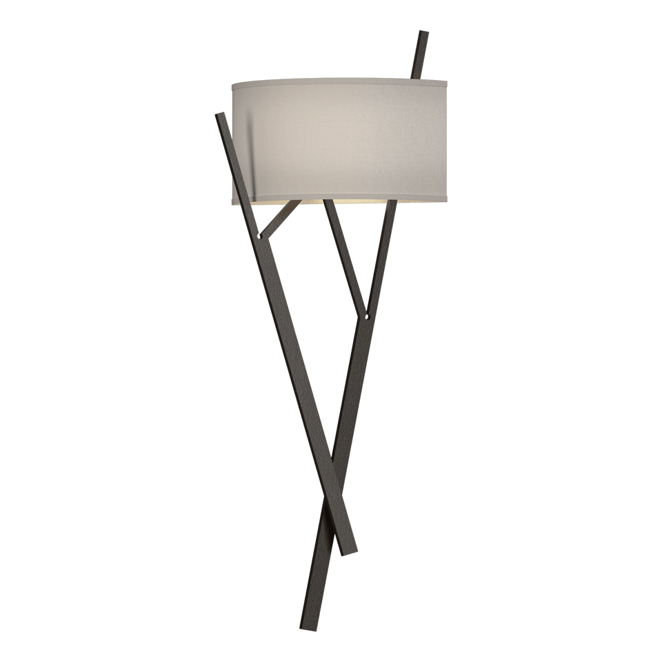 Arbo Sconce - Oil Rubbed Bronze - Flax Shade by Hubbardton Forge