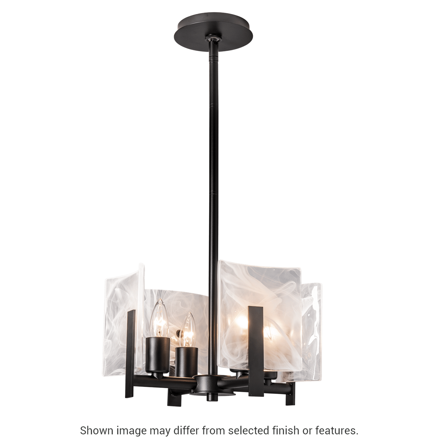 Arc 4-Light Semi-Flush Pendant - White by Hubbardton Forge