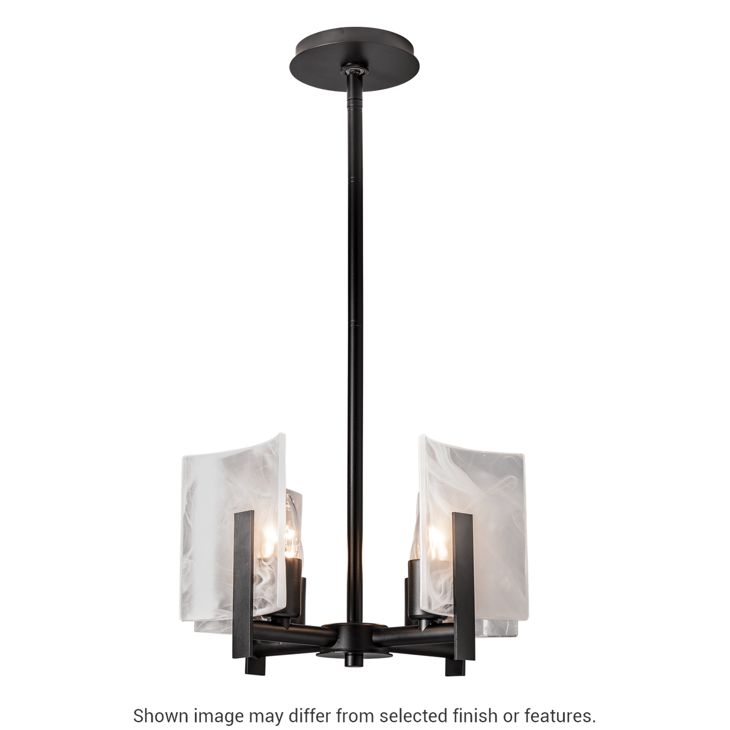 Arc 4-Light Semi-Flush Pendant - White by Hubbardton Forge