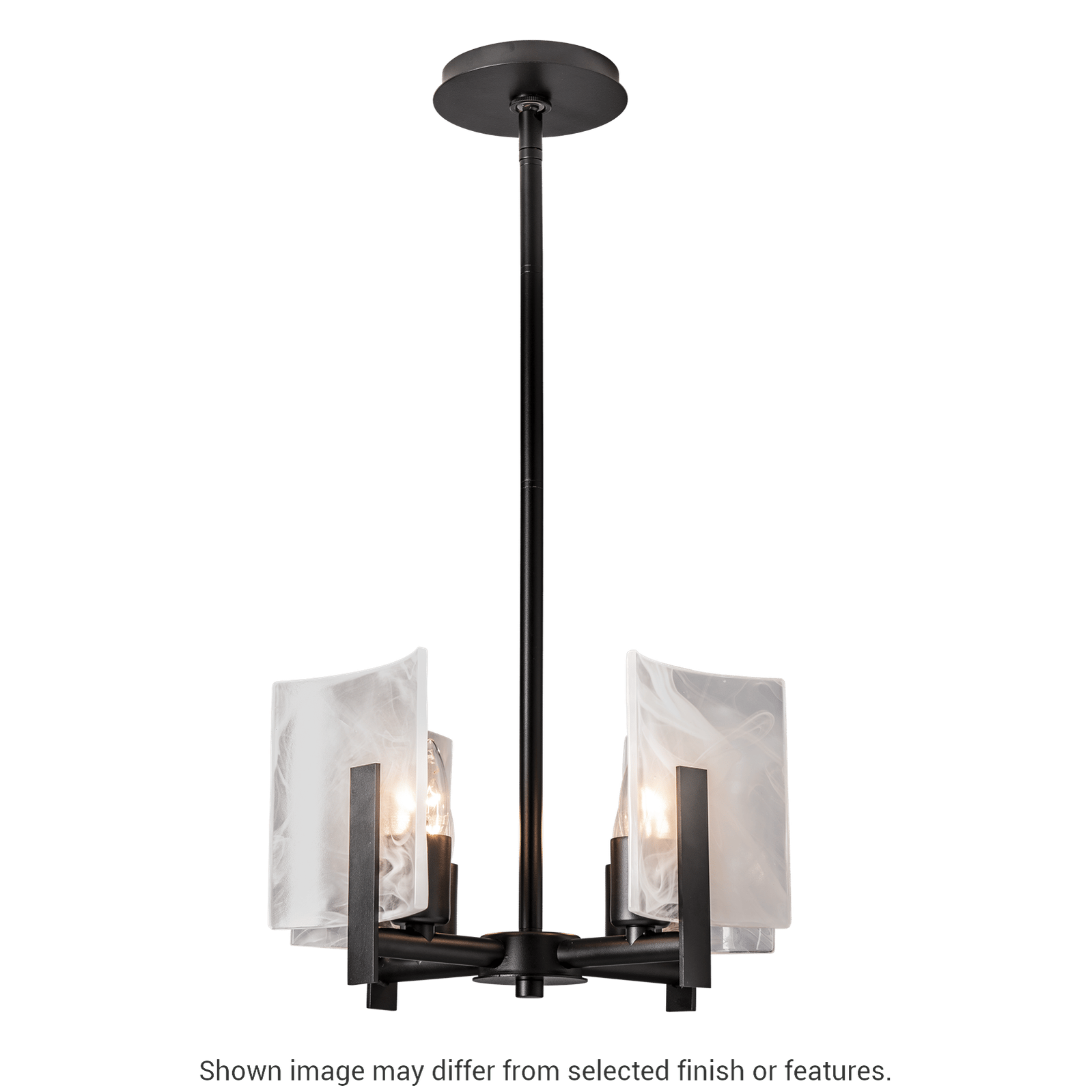 Arc 4-Light Semi-Flush Pendant - White by Hubbardton Forge