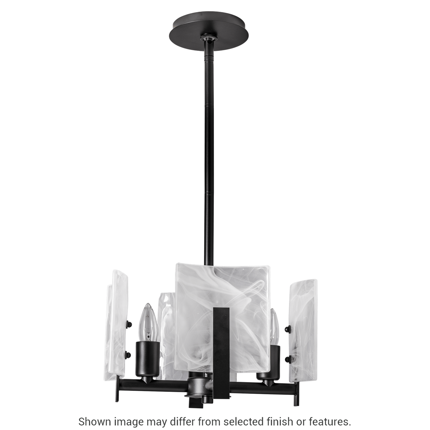 Arc 4-Light Semi-Flush Pendant - White by Hubbardton Forge