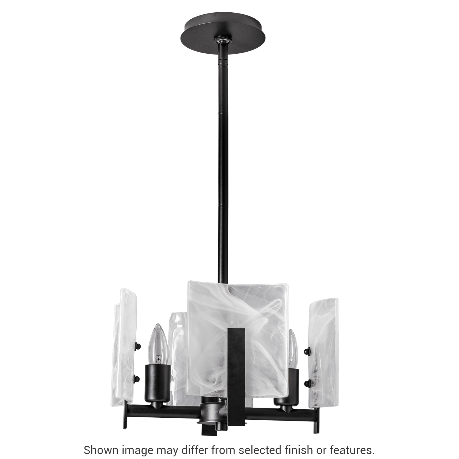 Arc 4-Light Semi-Flush Pendant - White by Hubbardton Forge