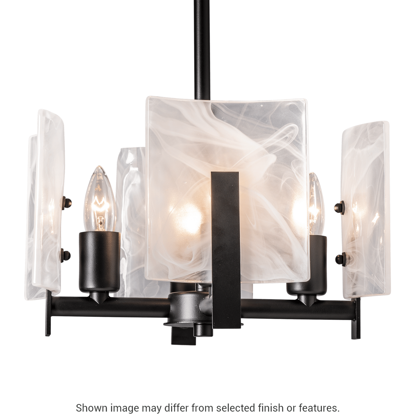Arc 4-Light Semi-Flush Pendant - White by Hubbardton Forge