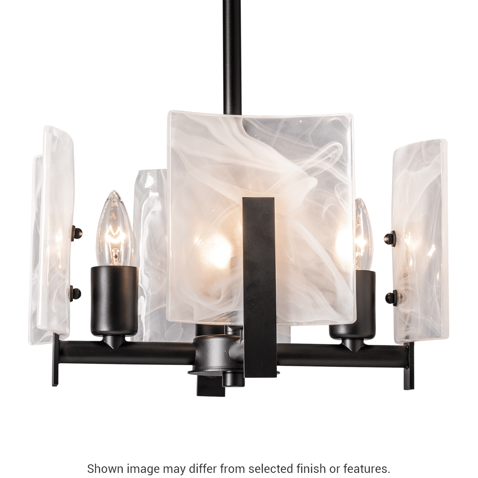 Arc 4-Light Semi-Flush Pendant - White by Hubbardton Forge