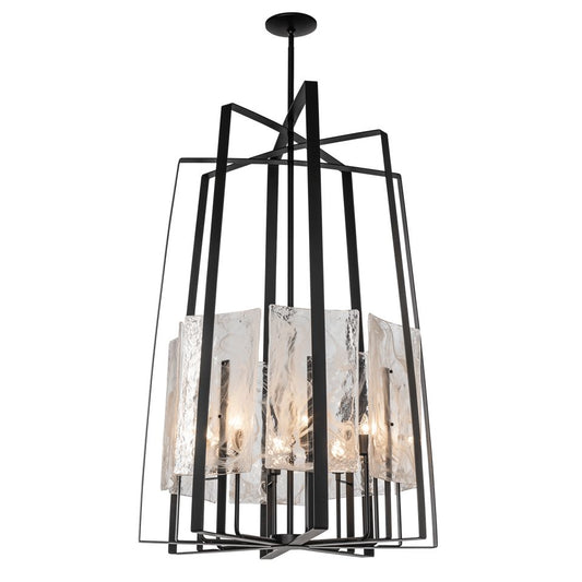 Arc 8-Light Tall Pendant - Black by Hubbardton Forge