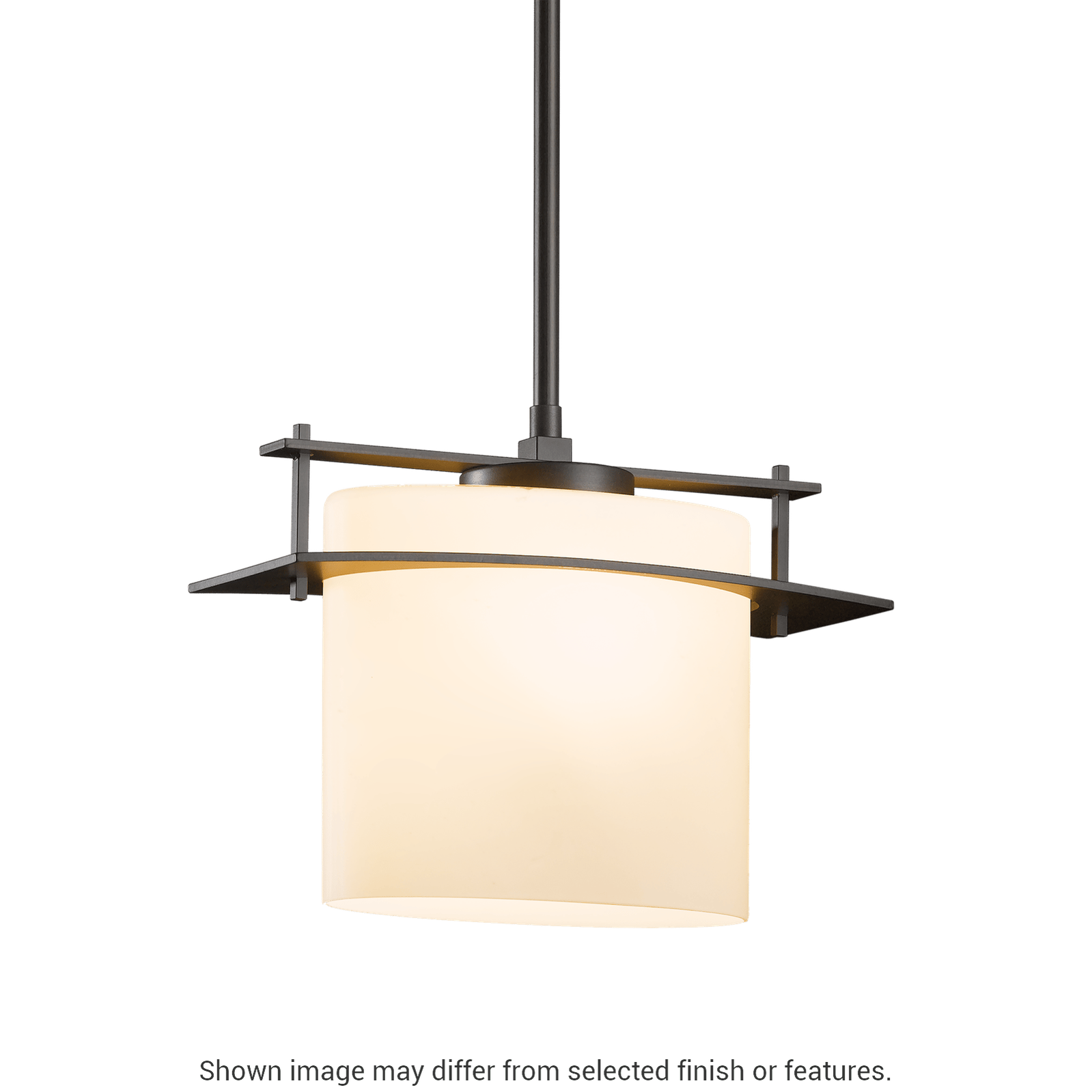 Arc Ellipse Large Mini Pendant - White by Hubbardton Forge
