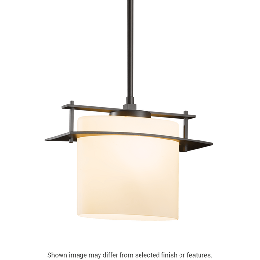 Arc Ellipse Large Mini Pendant - White by Hubbardton Forge