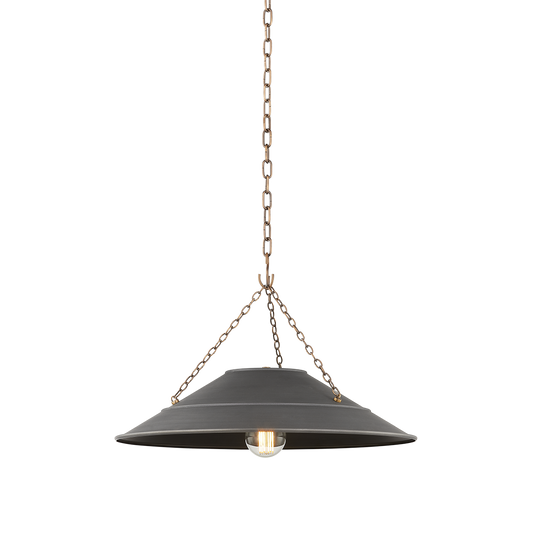 Arcane Pendant - 1-Light - Patina Brass - Troy Lighting F1223-PBR/GRA