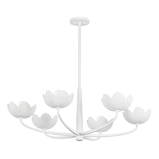 Arcata 6-Light Chandelier - Gesso White by Troy Lighting